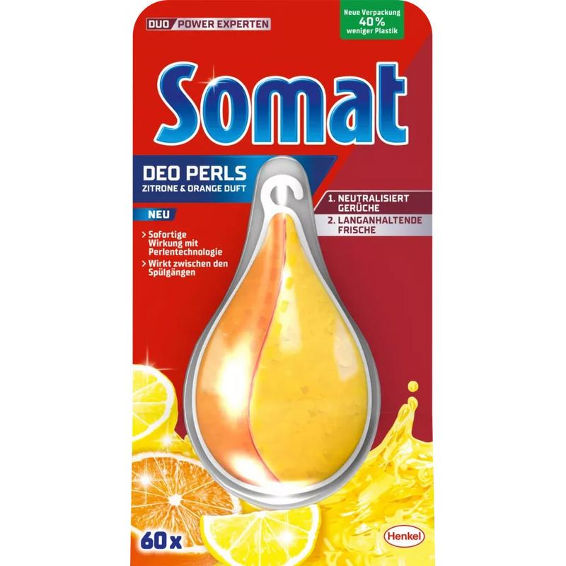 Somat Vaatwasverfrisser Duo-Perls citroen & sinaasappel