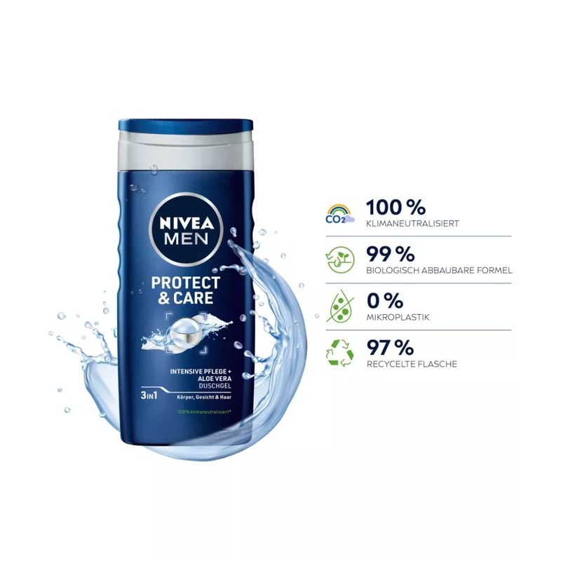 NIVEA MEN Douche Protect & Care, 250 ml