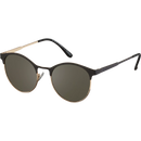 SUNDANCE Metalen zonnebril in zwartgoud met donkere tint, 1 stuk