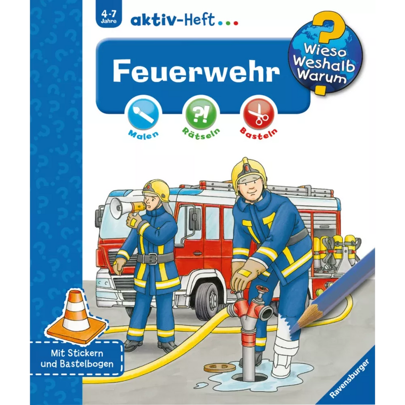 Ravensburger Wieso? Weshalb? Warum? Feuerwehr aktiv Heft, 1 Stuk