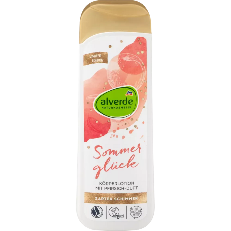 alverde NATURKOSMETIK Shimmer Lotion Summer Happiness, 250 ml