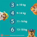 Pampers Luiers Baby Dry maat 5 (11-16 kg) Limited Edition Paw Patrol, maandelijkse doos, 186 stuks.