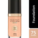 MAX FACTOR Make-up Face Finity All Day Flawless 3in1 Foundation Golden 75, SPF 20, 30 ml