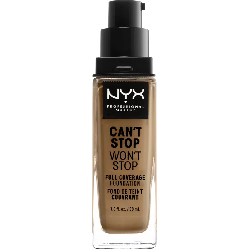 NYX PROFESSIONAL MAKEUP Foundation Can't Stop Won't Stop 24-Hour Golden 13, 30 ml