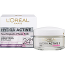 L'ORÉAL PARIS Crème de Jour Hydra Active 3 Peaux Sèches Sensibles, 50 ml