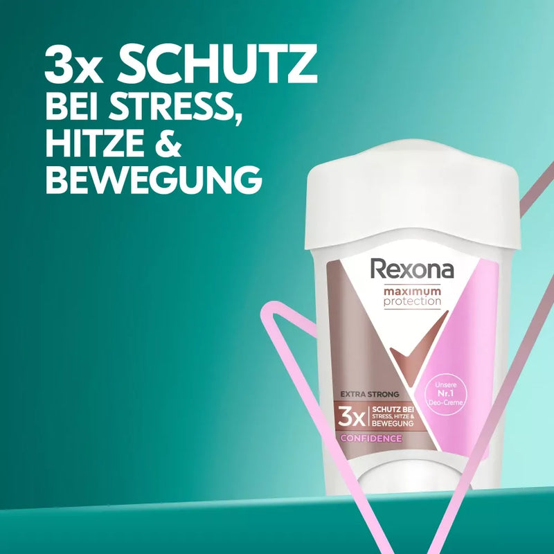Rexona Deo Cream Antiperspirant Maximum Protection Confidence, 45 ml