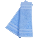 Serviette éponge ebelin bleu clair 100% coton biologique certifié GOTS, 1 pièce