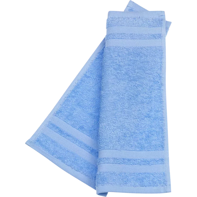 ebelin Badstof handdoek lichtblauw 100% biologisch katoen GOTS gecertificeerd, 1 stuk