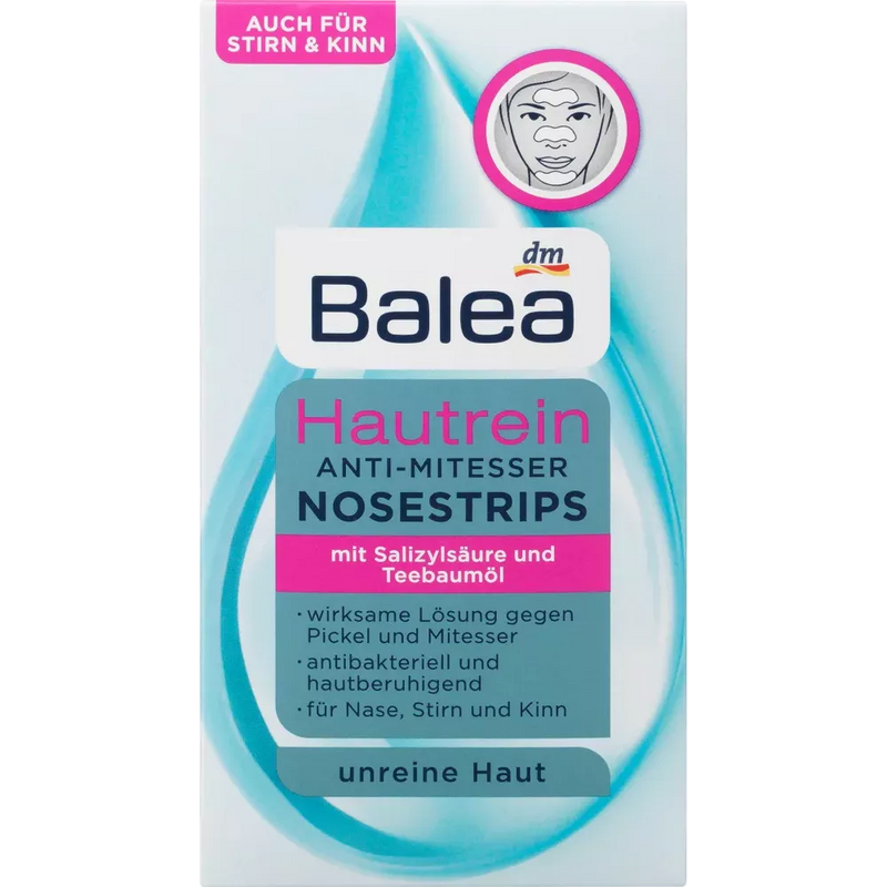 Balea Skin Clean Anti-Blackhead Nosestrips, 3 stuks