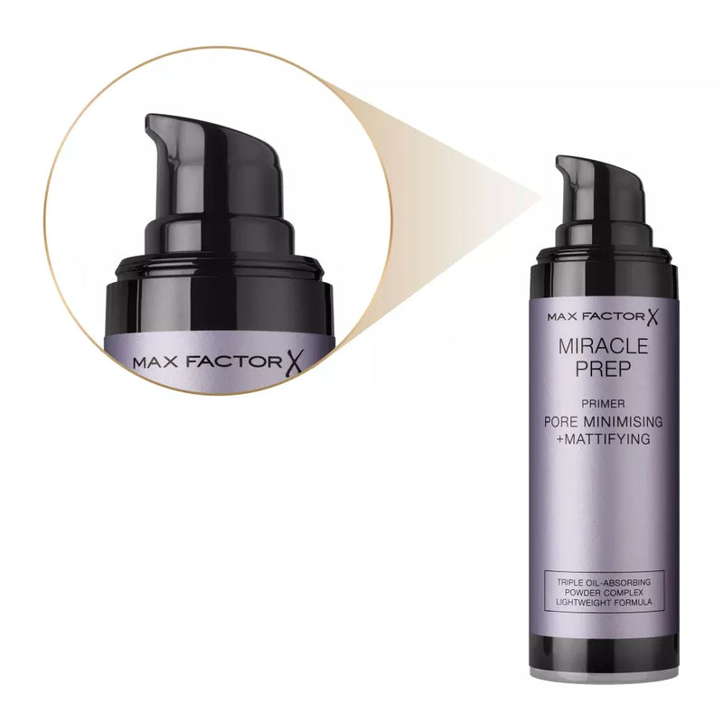 MAX FACTOR Make-up Primer Miracle Prep Porie Minimaliserende + Matterende Primer, 30 ml