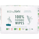 Naty Lingettes humides ECO jetables dans les toilettes (3x56 pièces), 168 pièces