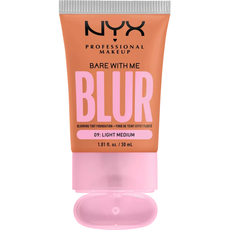 NYX PROFESSIONAL MAKEUP Foundation Bare With Me Blur Tint Light 09 Medium, 30 ml