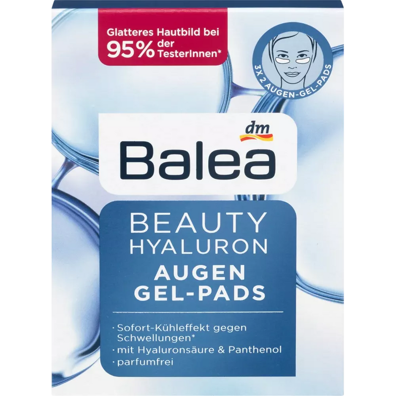 Balea Beauty Hyaluron Eye Gel Pads (3x2 stuks), 3 stuks.