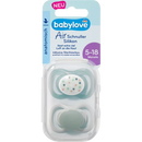 babylove Fopspeen Air silicone anatomisch, groen, maat 2, 5-18 maanden, 2 st.