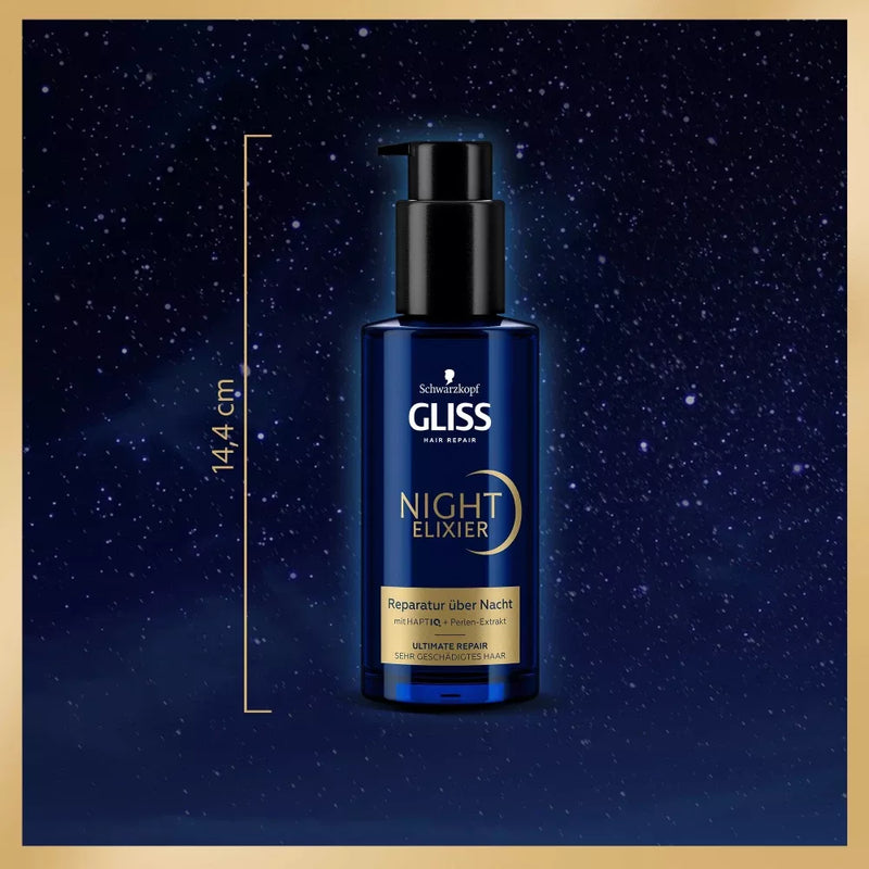 Schwarzkopf GLISS Haarbehandeling Nacht Elixir Ultimate Repair, 100 ml