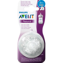 Philips AVENT Tétine à valve Natural 2.0, silicone débit moyen, à partir de 3 mois, 2 pièces