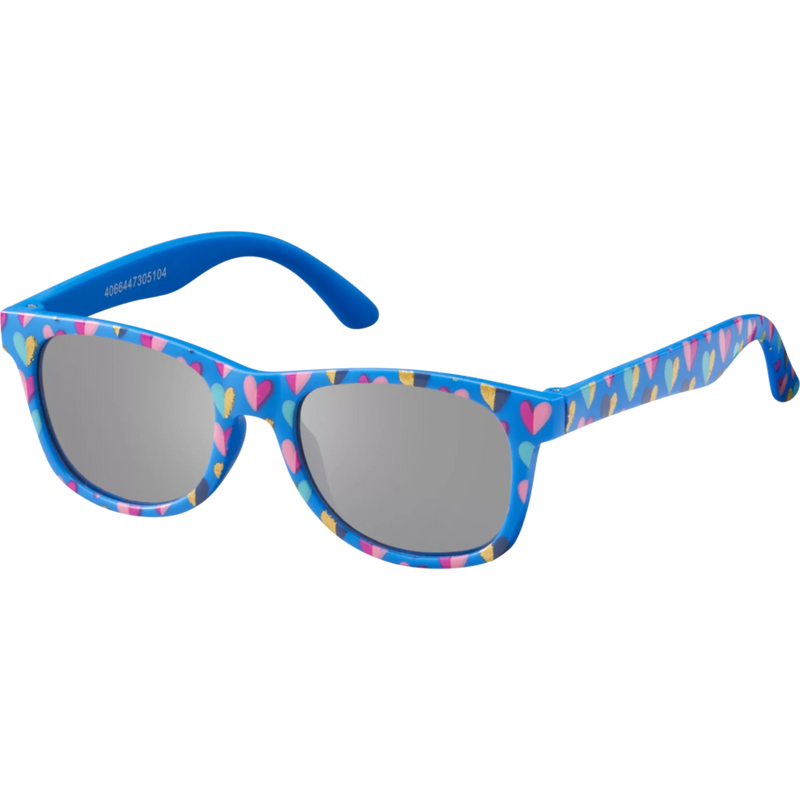 SUNDANCE Kinderzonnebril met hartjespatroon en spiegelende glazen, 1 stuk