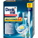 Denkmit Vaatwastabletten Multi-Power 12, 40 stuks.
