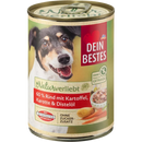 Dein Bestes Nourriture humide pour chiens, Naturverliebt, 60% boeuf avec pomme de terre, carotte et huile de carthame, 400 g