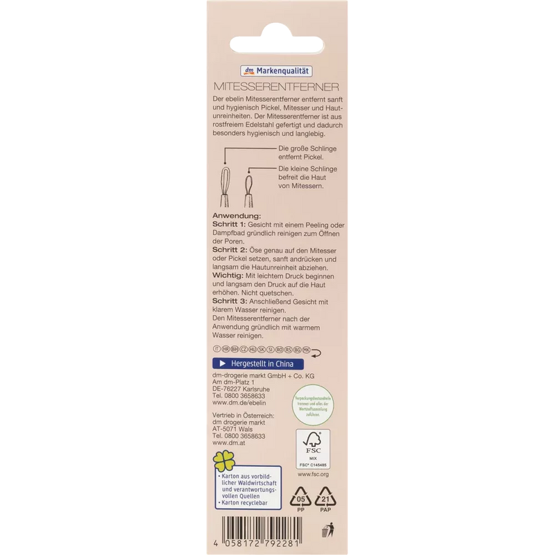 ebelin Blackhead remover, 1 stuk