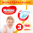 Huggies Luiers Ultra Comfort maat 3, 4-9kg, maandbox, 168 stuks
