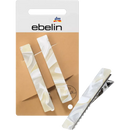 pinces à cheveux ebelin beige/blanc, 2 pièces