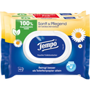 Tempo Vochtig toiletpapier zacht & verzorgend kamille (2 x 42 stuks), 84 stuks