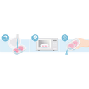 Philips AVENT Soother ultra air night silicone, blauw/groen, 0-6 maanden, 2 stuks.