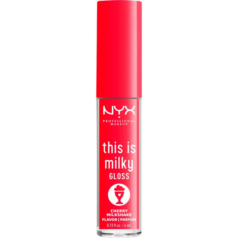 NYX PROFESSIONAL MAKEUP Lip Gloss This Is Milky Gloss 13 Cherry Milkshake, 4 ml