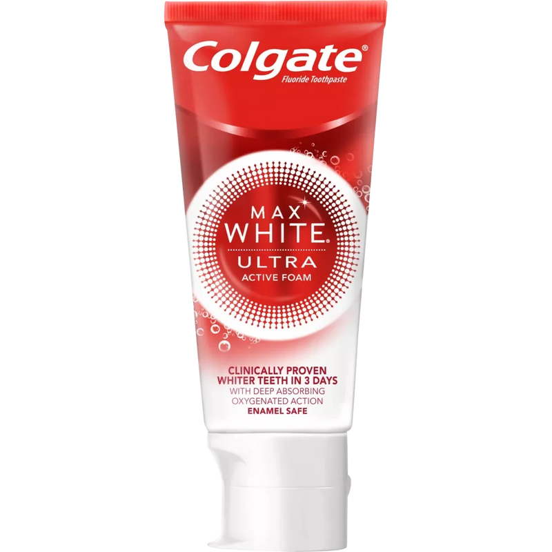 Colgate Tandpasta Max White Ultra Active Foam, 50 ml