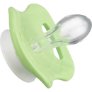 Sucette en silicone babylove, symétrique, jaune/vert, taille 1, 0-6 mois, 2 pièces.
