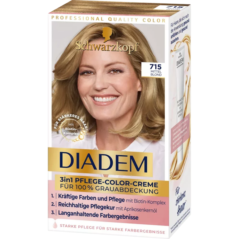 Schwarzkopf Diadem Haarkleur 715 middenblond, 1 st