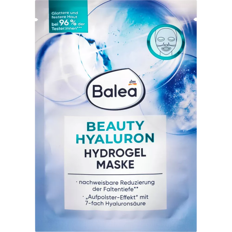 Balea Gezichtsmasker Hydrogel Beauty Hyaluron, 1 st
