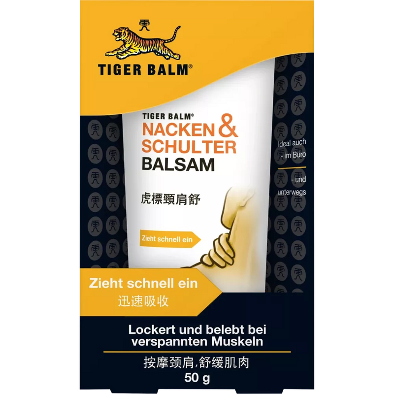 Tiger Balm Nek- en Schouderbalsem, 50 g