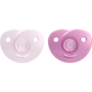 Philips AVENT Fopspeen Soothie silicone, roze/roze, vanaf geboorte, 1 stuk