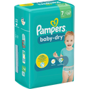 Couches Pampers Baby Dry taille 7 Extra Large (15+ kg), 20 pièces.