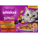 Whiskas Nat kattenvoer Country Collection in saus, Smakelijke Mix Multipack (24x85 g), 2.04 kg