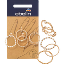 ebelin Anneaux multiples aspect doré, 5 pcs.