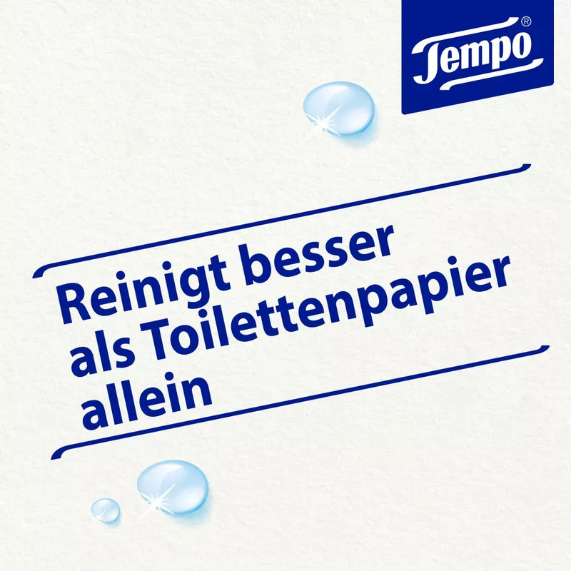 Tempo Vochtig toiletpapier zacht & fris Limited Design Edition (2 x 42 stuks), 84 stuks