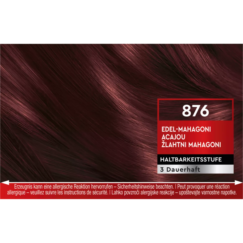 Schwarzkopf Brillance Haarkleur edel mahonie 876, 1 st.