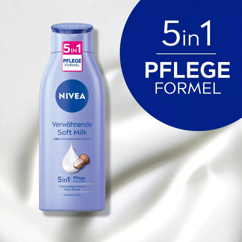 NIVEA Bodymilk soft 5in1 verzorgingsformule, 400 ml