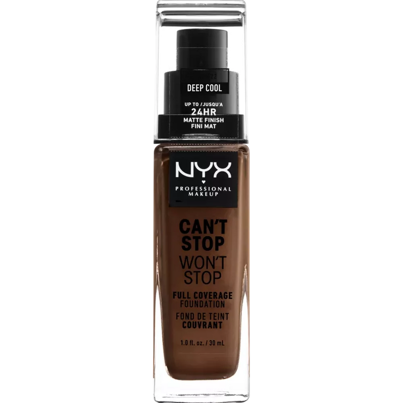 NYX PROFESSIONAL MAKEUP Foundation Can't Stop Won't Stop 24-Hour Deep Cool 22, 30 ml