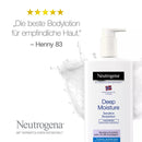 Neutrogena Lotion pour le corps Deep Moisture Sensitive sans odeur, 400 ml