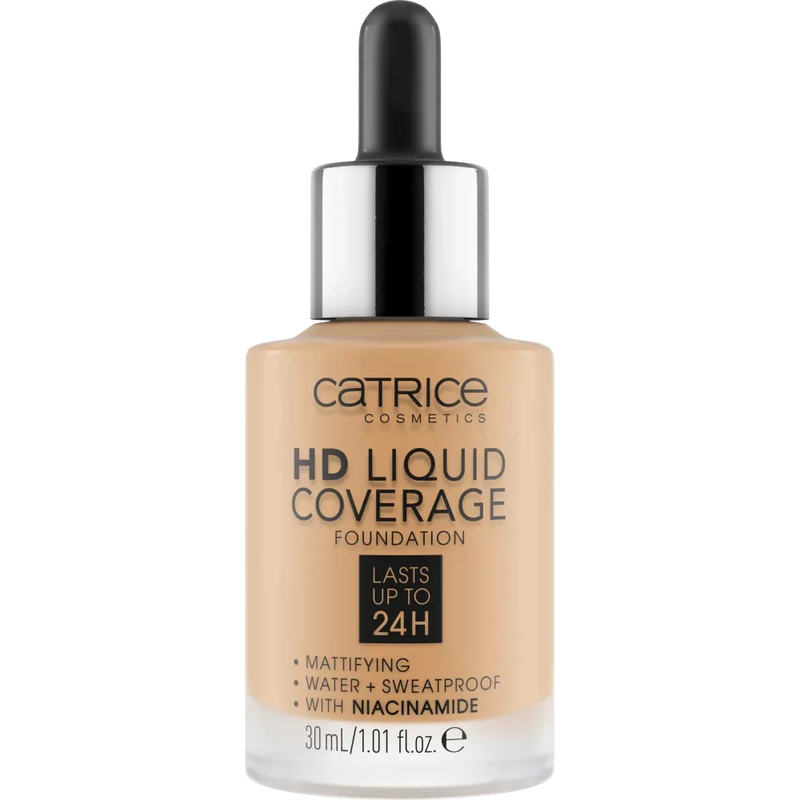 Catrice Make-up HD Liquid Coverage Foundation Natural Beige 035, 30 ml