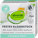 alverde NATURKOSMETIK Pièce de rasage Aloe Vera Bio, Camomille Bio, 50 g