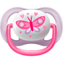 Philips AVENT Fopspeen ultra air silicone, roze/paars, 0-6 maanden, 2 stuks