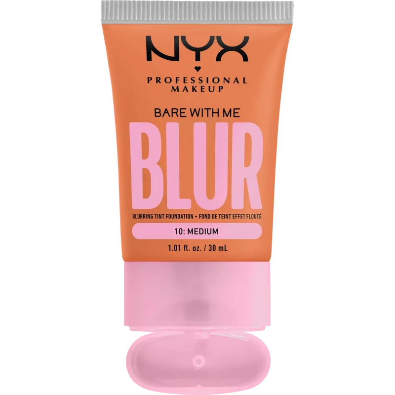 NYX PROFESSIONAL MAKEUP Foundation Bare With Me Blur Tint 10 Medium, 30 ml