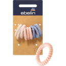 ebelin Haarelastiek mini spiraal matte look, 9 stuks.