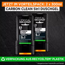 L'ORÉAL PARIS MEN EXPERT Gel Douche Carbon Clean 5en1 Multiaction, 300 ml