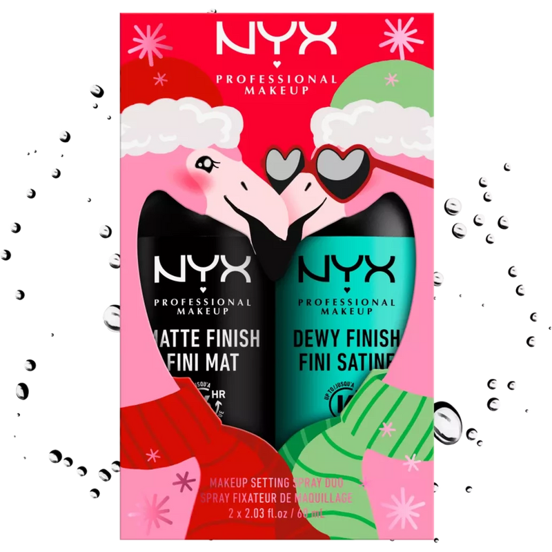 NYX PROFESSIONAL MAKEUP XMAS Holiday Setting Spray Duo Matte Dewy Geschenkset, 1 stuk